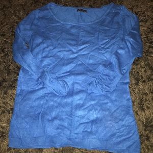 Express blue three quarter sleeve